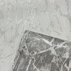 Enzo-Marble-White-Silver-Wallpaper-by-The-Design-Library-538144