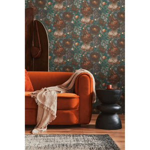 Metropolis-Future-Flowers-Grey-Orange-Wallpaper-by-Michalsky-Living-6-39979-3