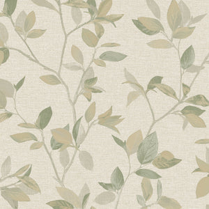 Silver-Birch-Leaf-Textured-Wallpaper-Gold-Green-by-The-Design-Library-311433
