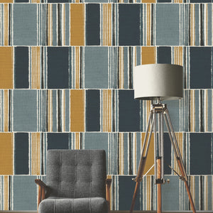 Florentine-Batique-Navy-Ochre-Wallpaper-by-Rasch-484441