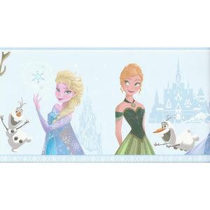 Disney Frozen Blue Self Adhesive Wallpaper Border by Galerie FR3503-1