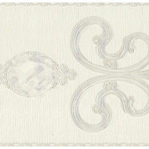 Only Borders 10 Jewel Ivory Self Adhesive Border 36916-2