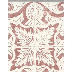 Only Borders 10 Tile White / Red Self Adhesive Border 3651-62