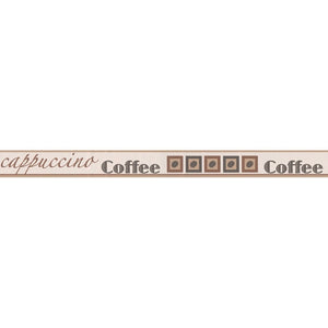 Cappuccino Coffee Cream / Brown Self Adhesive Border by AS Creation 2808-17