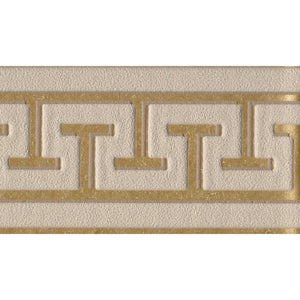 Greek Key Gold Self Adhesive Narrow Border by AS Creation 2813-33
