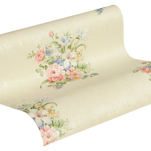 Romantico-Flower-Bouquet-Cream-Green-Wallpaper-by-AS-Creation-37225-1