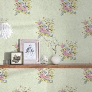 Romantico-Flower-Bouquet-Ivory-Green-Wallpaper-by-AS-Creation-37225-5