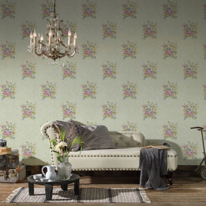 Romantico-Flower-Bouquet-Ivory-Green-Wallpaper-by-AS-Creation-37225-5