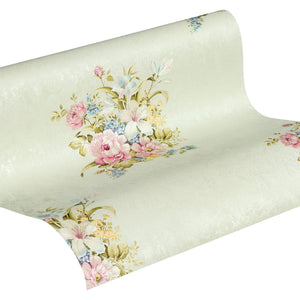Romantico-Flower-Bouquet-Ivory-Green-Wallpaper-by-AS-Creation-37225-5
