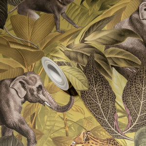 Pint-Walls-Animal-Jungle-Green-Yellow-Wallpaper-by-AS-Creation-38724-2