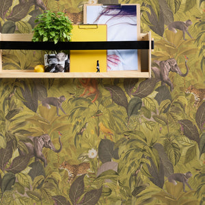 Pint-Walls-Animal-Jungle-Green-Yellow-Wallpaper-by-AS-Creation-38724-2