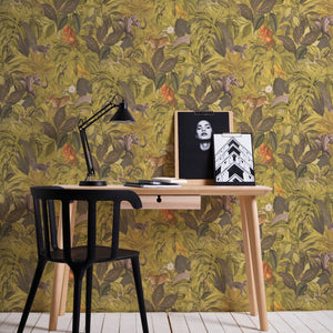 Pint-Walls-Animal-Jungle-Green-Yellow-Wallpaper-by-AS-Creation-38724-2