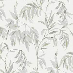 Attractive-Leaves-Trail-Wallpaper-White-Green-by-AS-Creation-37830-3