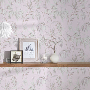 Attractive-Leaves-Trail-Wallpaper-Pink-Grey-by-AS-Creation-37830-5