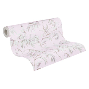 Attractive-Leaves-Trail-Wallpaper-Pink-Grey-by-AS-Creation-37830-5