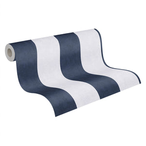 Einzelblatt-Stripes-Navy-Blue-Wallpaper-by-AS-Creation-35892-9