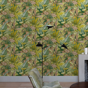 Wanderlust-Tropical-Foliage-Green-Wallpaper-from-Wall-Fashion-by-Grandeco-WL2003