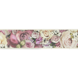 Only Border Romantic Roses Pink Self Adhesive Border by AS Creation 39044-1