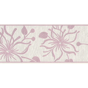 Only Border Glitter Bloom Pink Self Adhesive Border by AS Creation 3466-81
