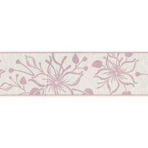 Only Border Glitter Bloom Pink Self Adhesive Border by AS Creation 3466-81