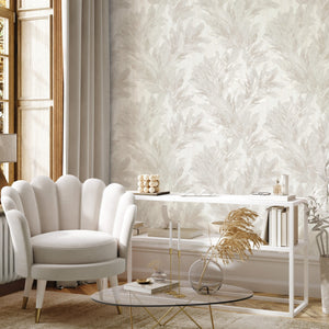 Gianni-Trailing-Feather-Warm-Ivory-Wallpaper-by-Vymura-M95693