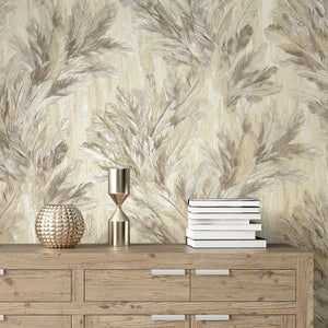 Gianni-Trailing-Feather-Natural-Beige-Wallpaper-by-Vymura-M95694