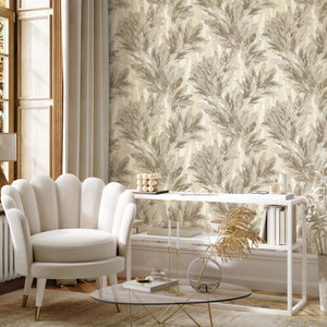 Gianni-Trailing-Feather-Natural-Beige-Wallpaper-by-Vymura-M95694
