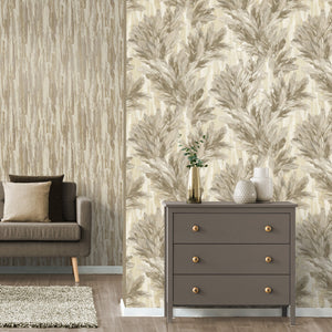 Gianni-Trailing-Feather-Natural-Beige-Wallpaper-by-Vymura-M95694