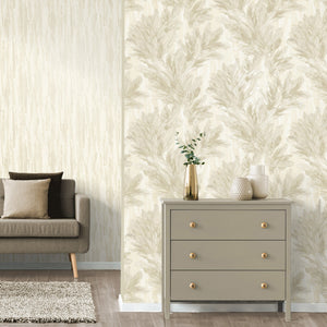 Gianni-Trailing-Feather-Cream-Wallpaper-by-Vymura-M95695