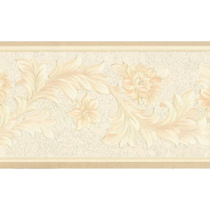 Neapolis 3 Silk Acanthus Scroll Lemon 10 Metre Border by Galerie 00302
