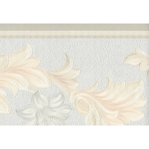 Neapolis 3 Silk Acanthus Scroll Blue 10 Metre Border by Galerie 00308
