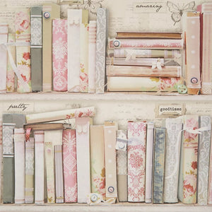 Collage-Bookcase-Pink-Wallpaper-by-Graham-and-Brown-Fresco-51-111