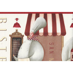Kitchen Style 2 Cafe Capri Bistro Wallpaper Border by Galerie KB79722
