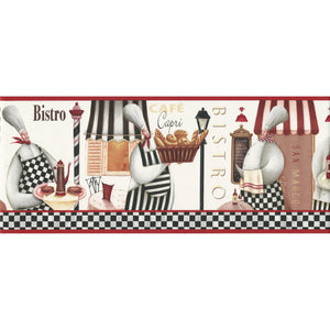 Kitchen Style 2 Cafe Capri Bistro Wallpaper Border by Galerie KB79722