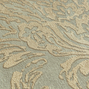 History-of-Art-Damask-Green-Gold-Wallpaper-by-AS-Creation-79049-2