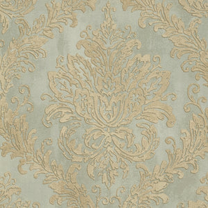 History-of-Art-Damask-Green-Gold-Wallpaper-by-AS-Creation-79049-2