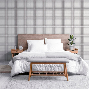 Woven-Check-Grey-White-Wallpaper-by-Arthouse-903102