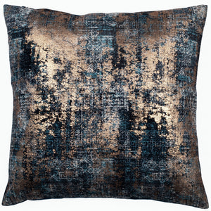 Trulli Teal / Gold 43cm Square Cushion from Malini