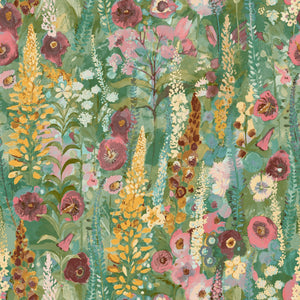 Delphinium-Forest-Watercolour-Wallpaper-Green-Pink-by-Grandeco-Life-A74601