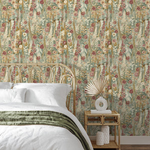 Delphinium-Forest-Watercolour-Wallpaper-Sage-Green-Pink-by-Grandeco-Life-A74603