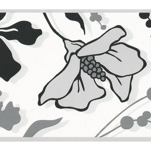Only Borders Illustrated Bloom Mono Self Adhesive Border by AS Creation 9047-20