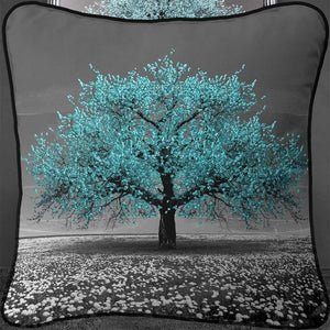 Teal Cherry Tree Large Cushion from SHH