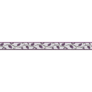Only Borders Leaf Trail Purple Self Adhesive Narrow Border by AS Creation 2622-26