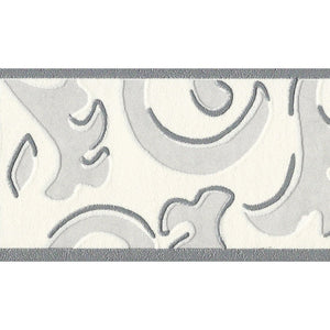 Only Borders Scroll Grey Narrow Border by AS Creation 96209-1