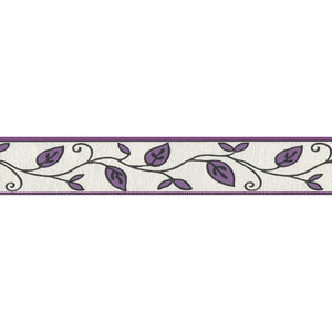 Only Borders Leaf Trail Purple Self Adhesive Narrow Border by AS Creation 2622-26