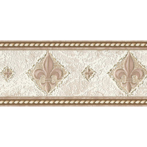 Decorpassion Fleur De Lys Textured Border D45258