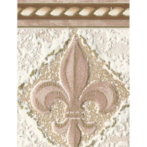 Decorpassion Fleur De Lys Textured Border D45258