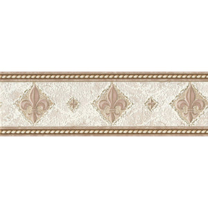 Decorpassion Fleur De Lys Textured Border D45258
