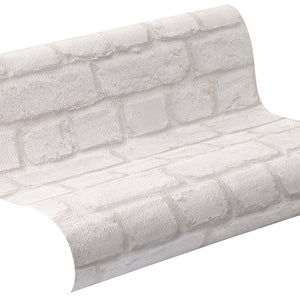 Brick-Wall-Effect-Wallpaper-in-White-by-Rasch-226706