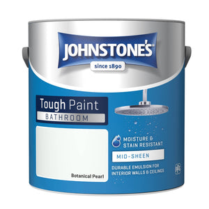Botanical Pearl Soft Sheen Emulsion - Johnstones Bathroom Mid Sheen Wall and Ceiling Paint